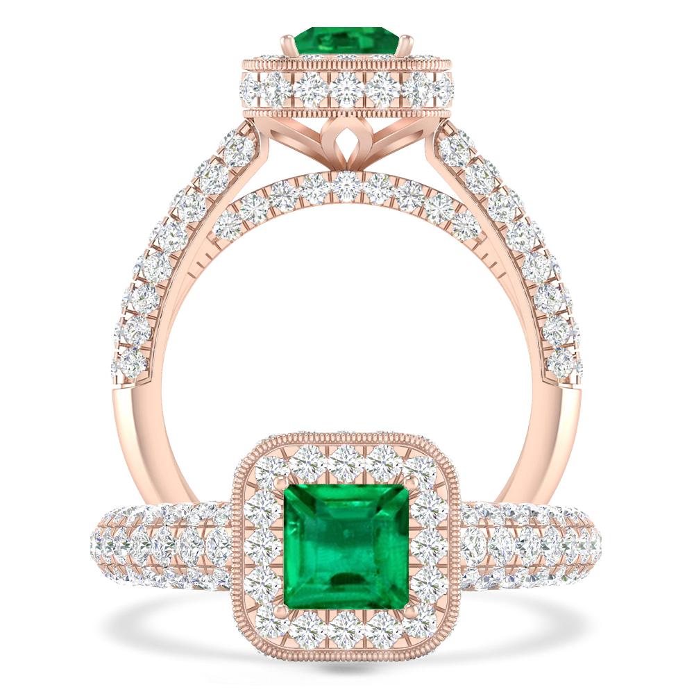 Rose Gold - Emerald