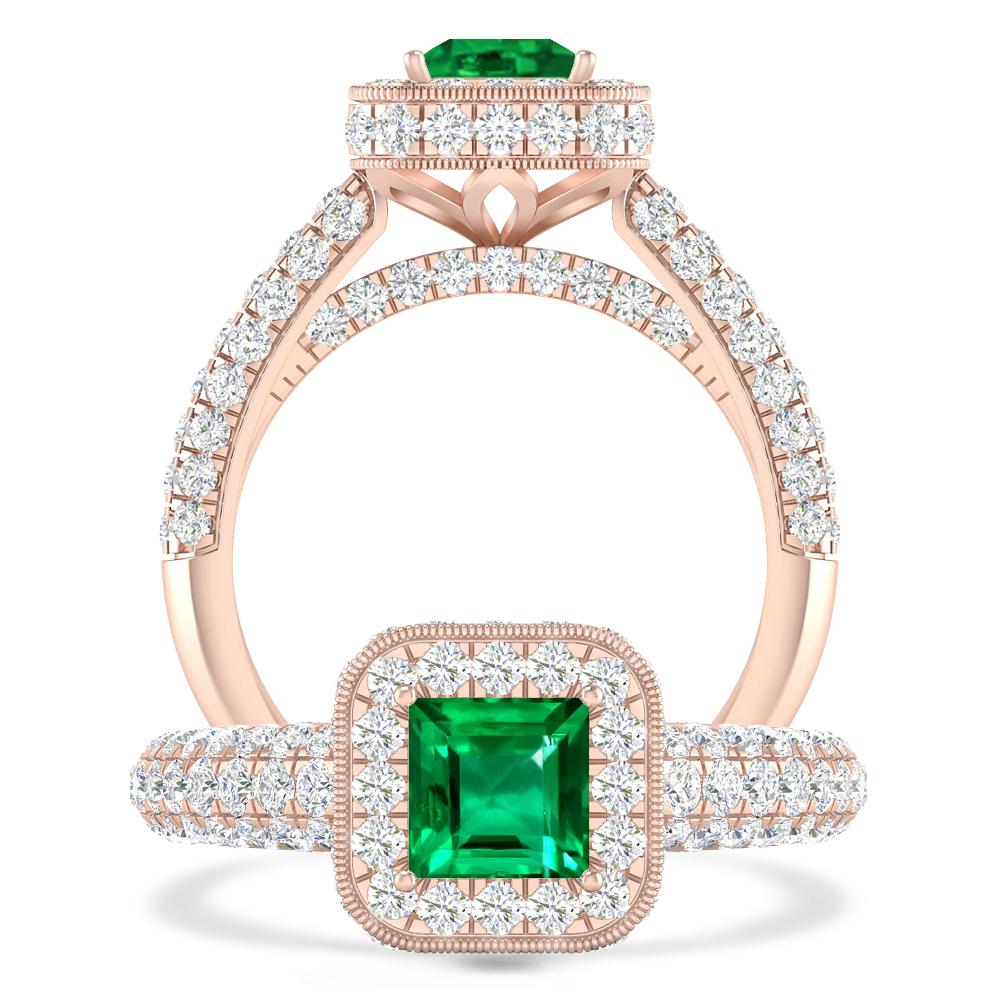 Rose Gold - Emerald