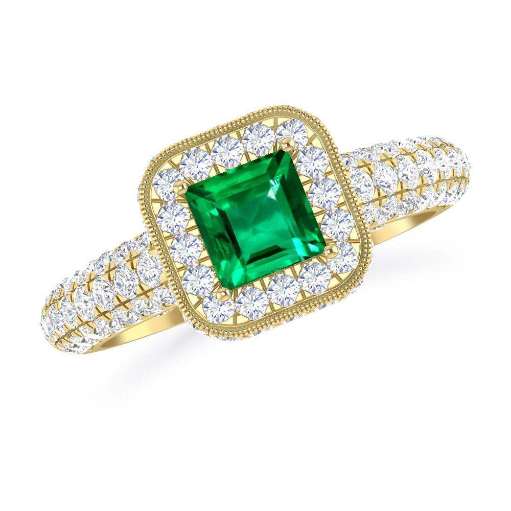 Yellow Gold - Emerald