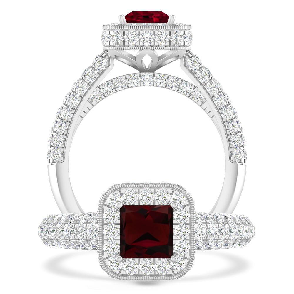 White Gold - Garnet
