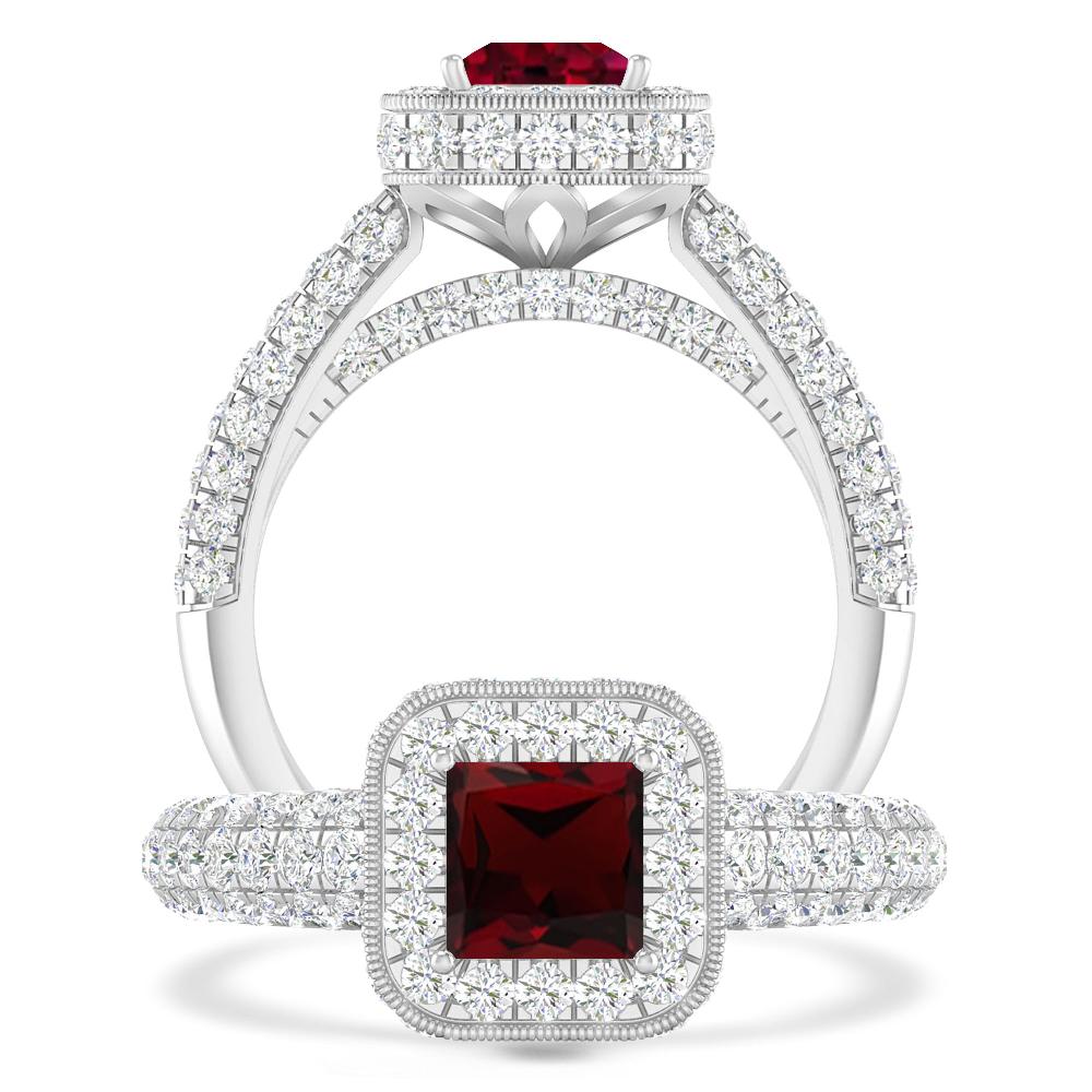 White Gold - Garnet