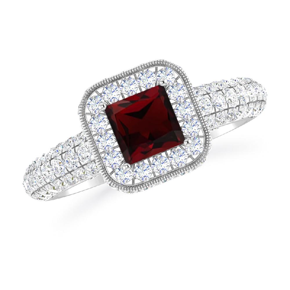 White Gold - Garnet