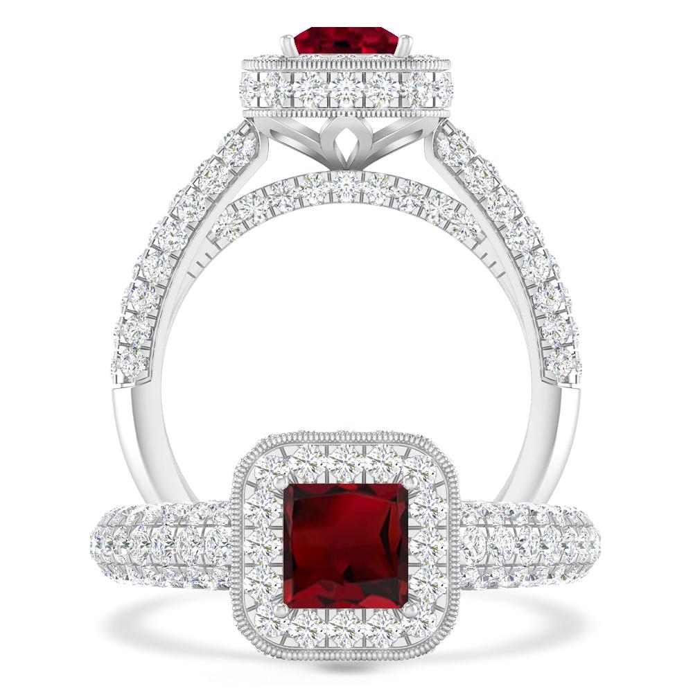 White Gold - Garnet