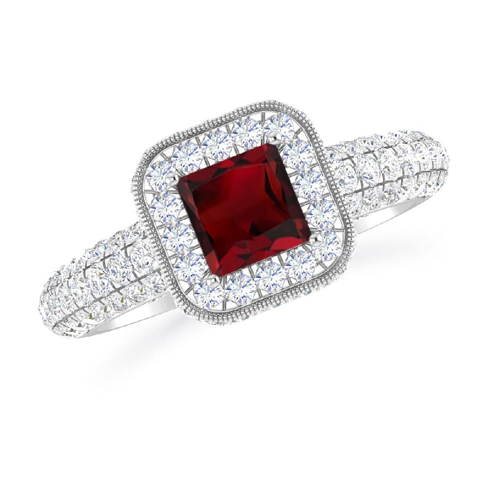 White Gold - Garnet