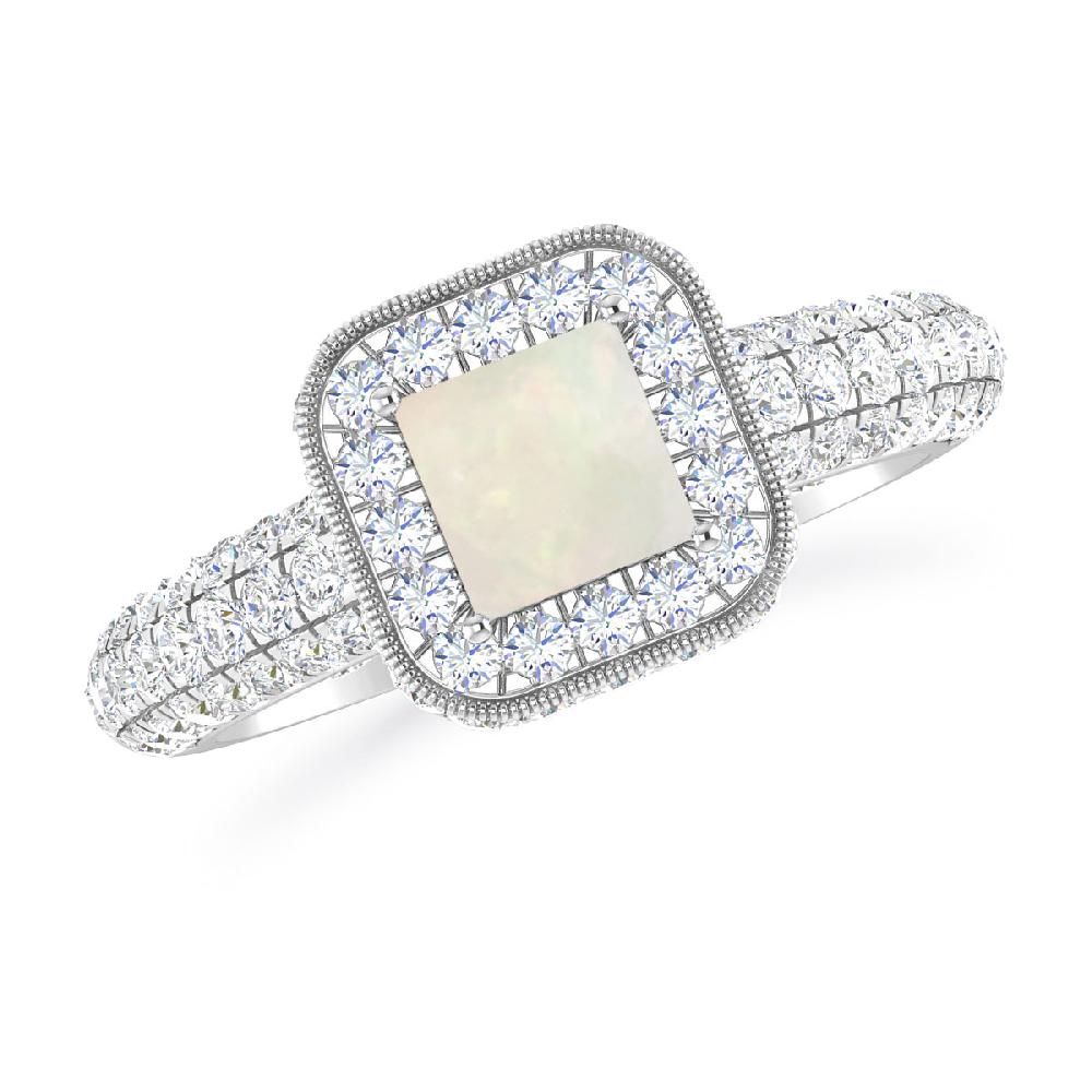 White Gold - Opal