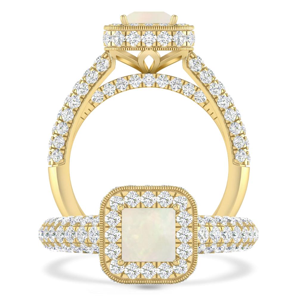 Yellow Gold - Opal