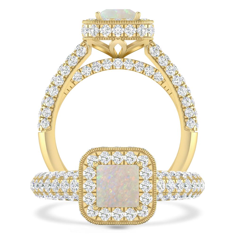 Yellow Gold - Opal