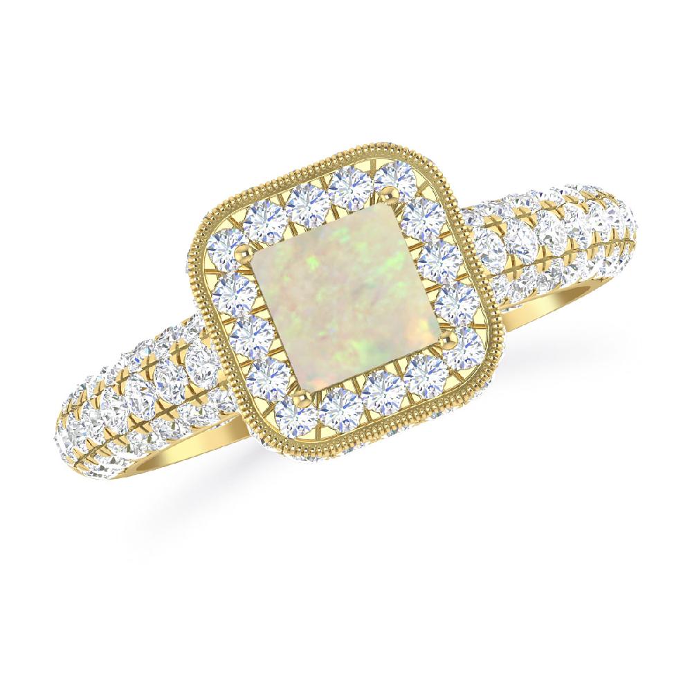 Yellow Gold - Opal