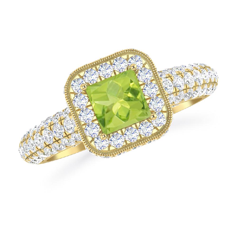 Yellow Gold - Peridot