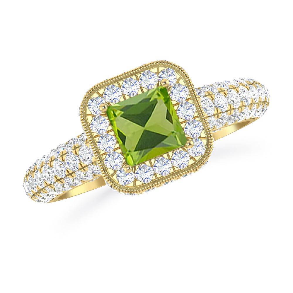 Yellow Gold - Peridot