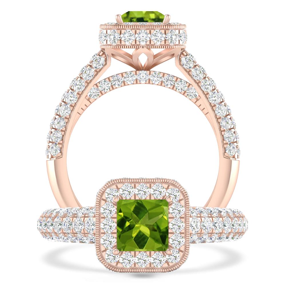 Rose Gold - Peridot