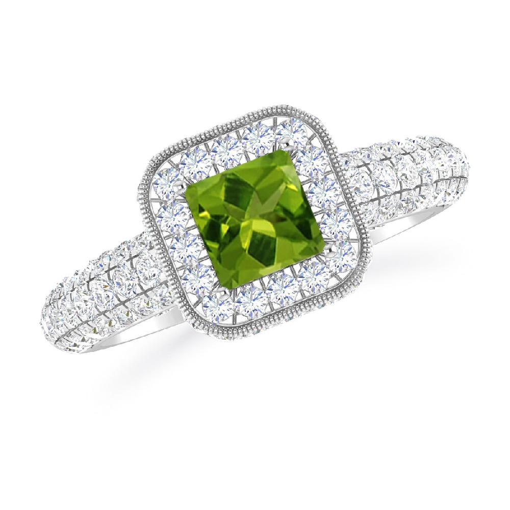 White Gold - Peridot