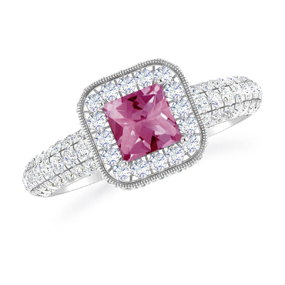 White Gold - Pink Tourmaline