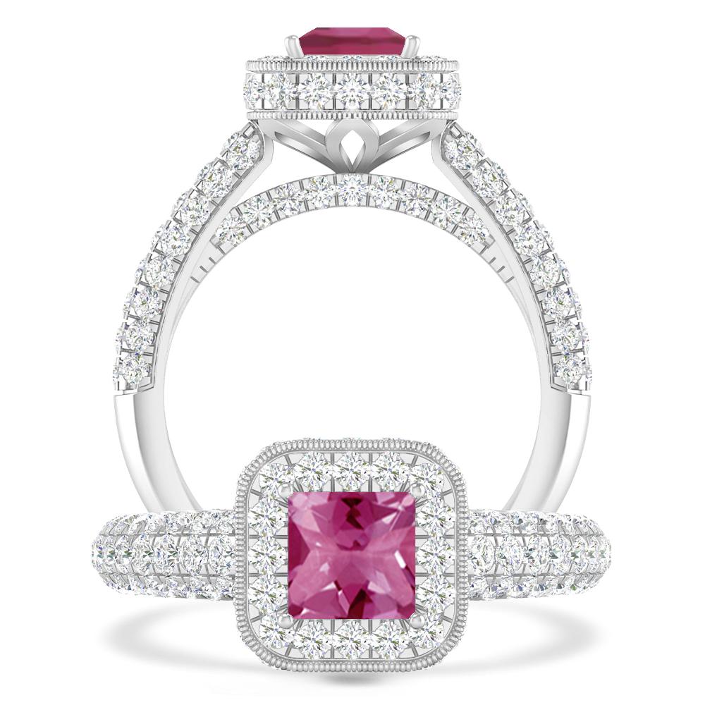 White Gold - Pink Tourmaline