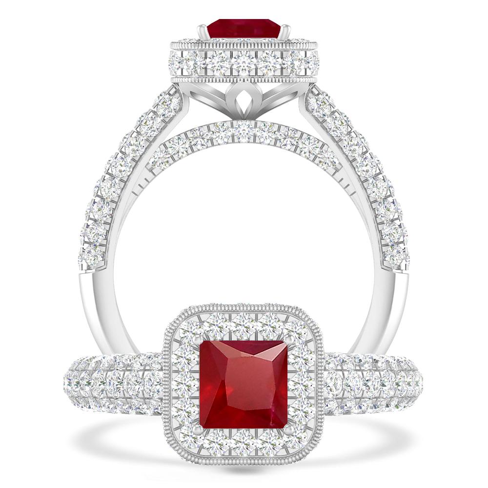 White Gold - Ruby