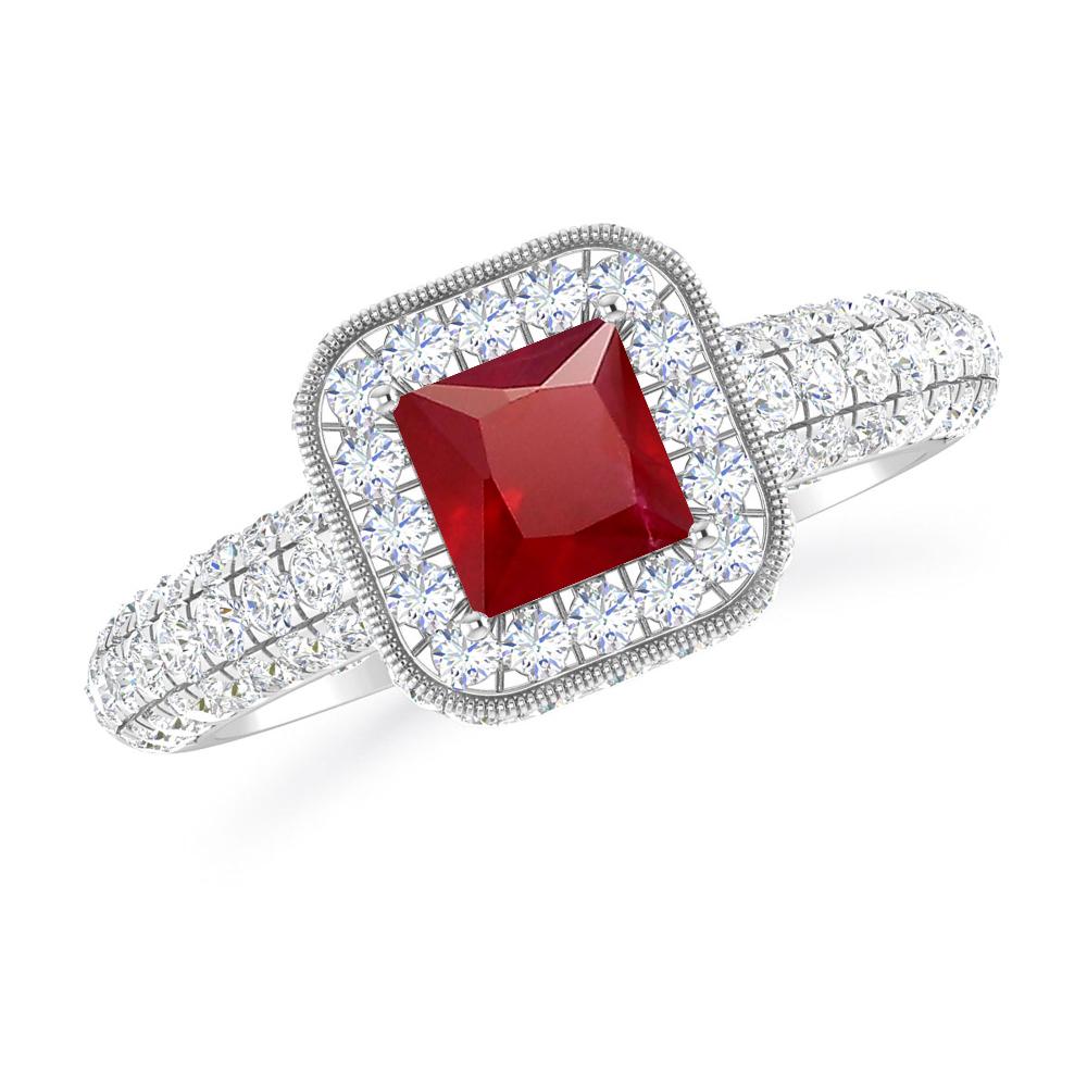 White Gold - Ruby