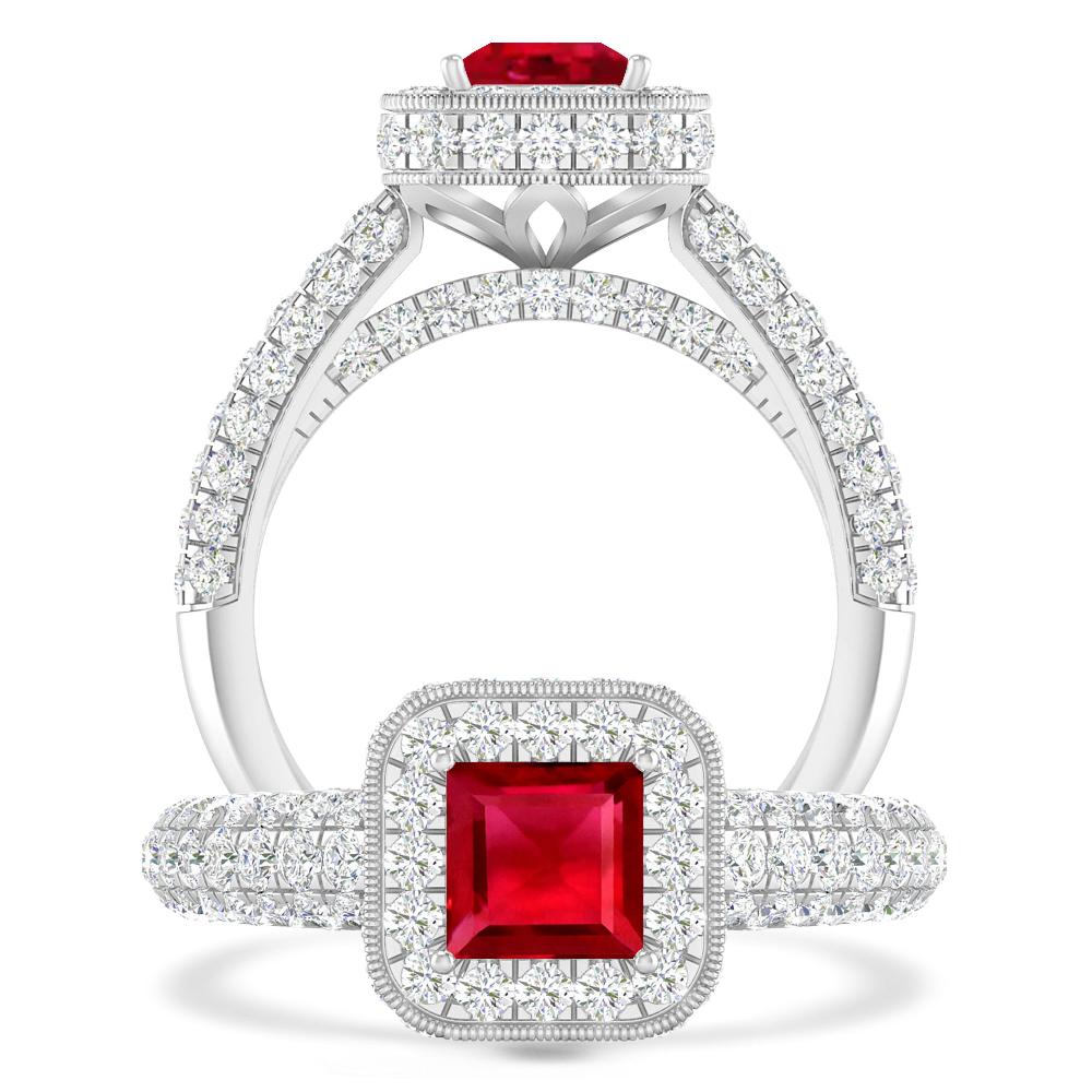 White Gold - Ruby