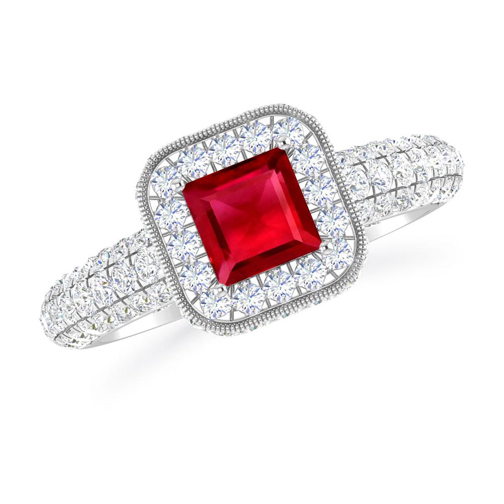 White Gold - Ruby