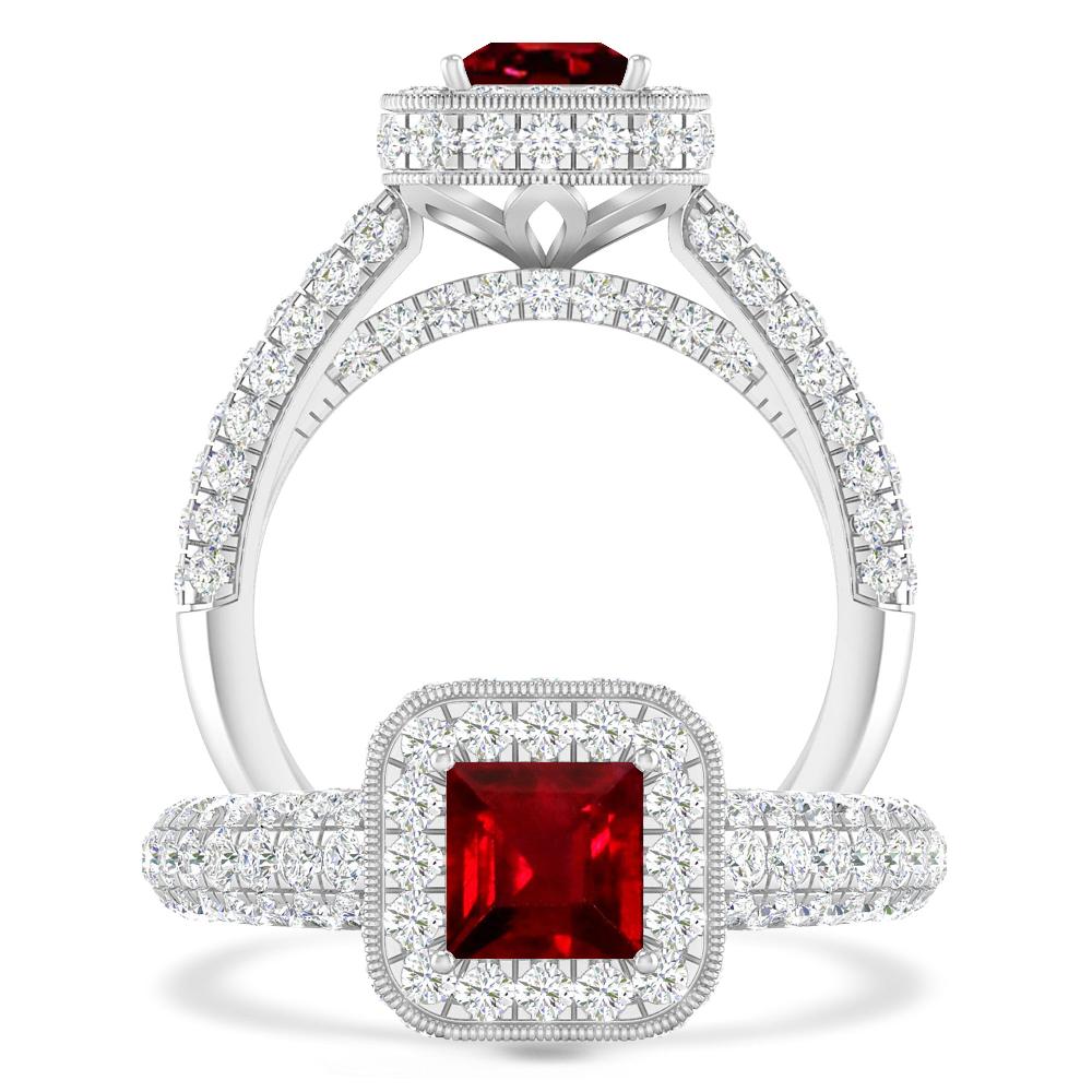 White Gold - Ruby