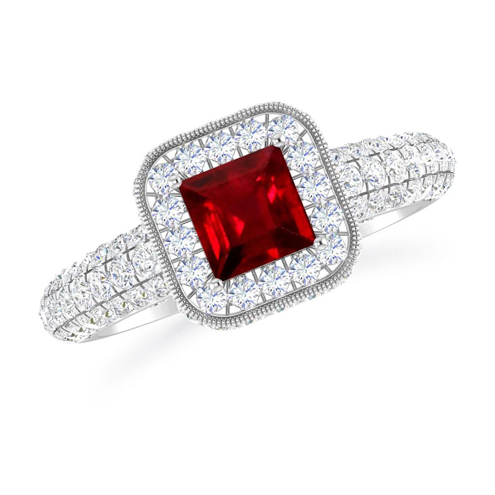 White Gold - Ruby