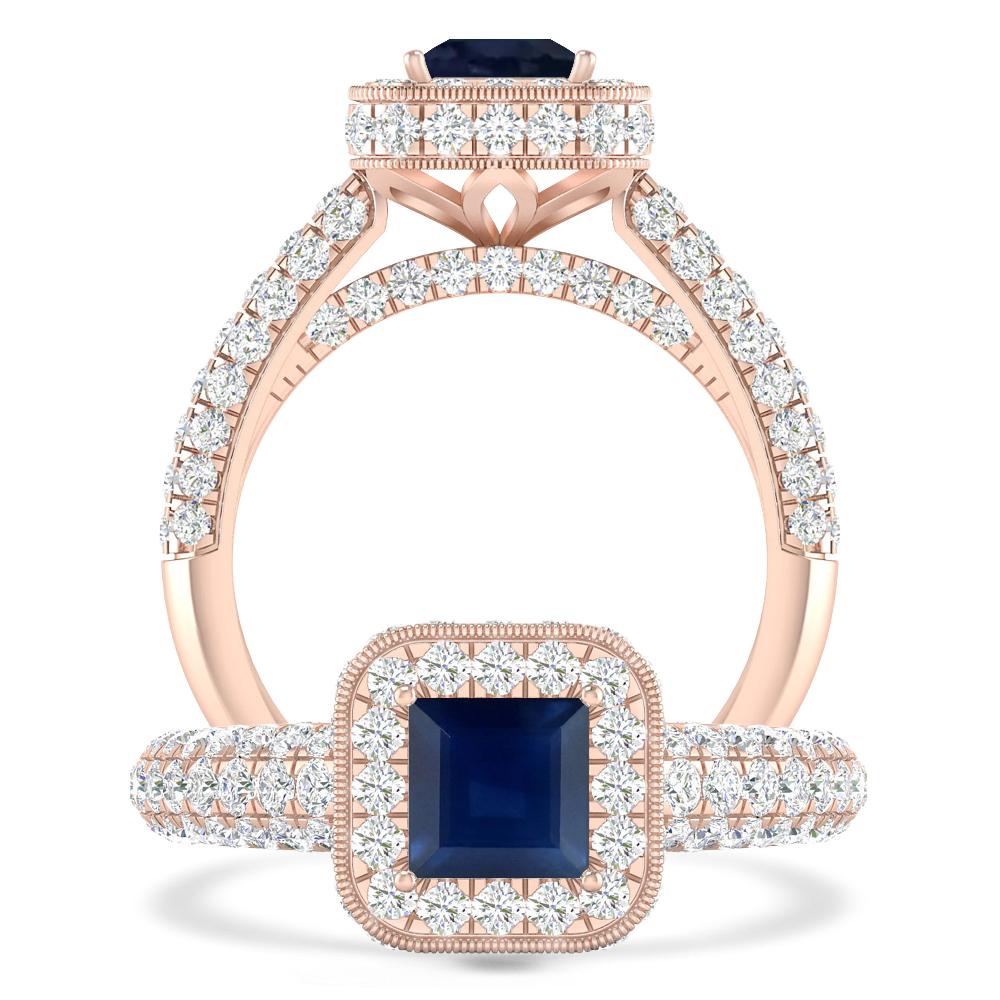 Rose Gold - Sapphire