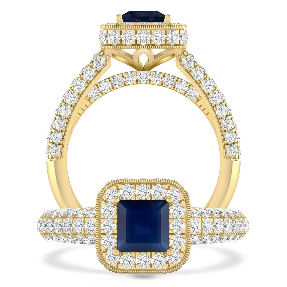 Yellow Gold - Sapphire