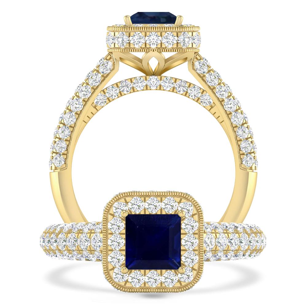 Yellow Gold - Sapphire