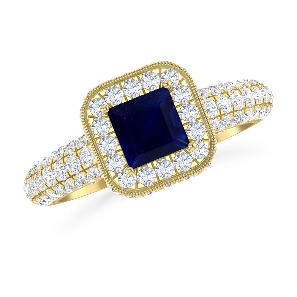 Yellow Gold - Sapphire