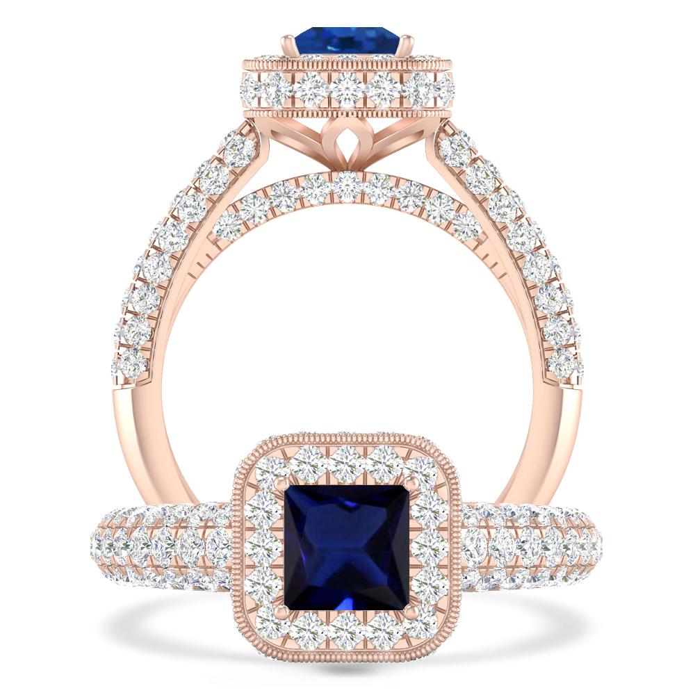 Rose Gold - Sapphire