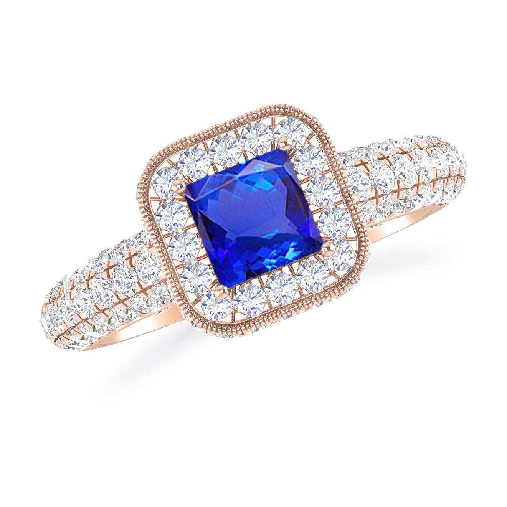 Rose Gold - Tanzanite