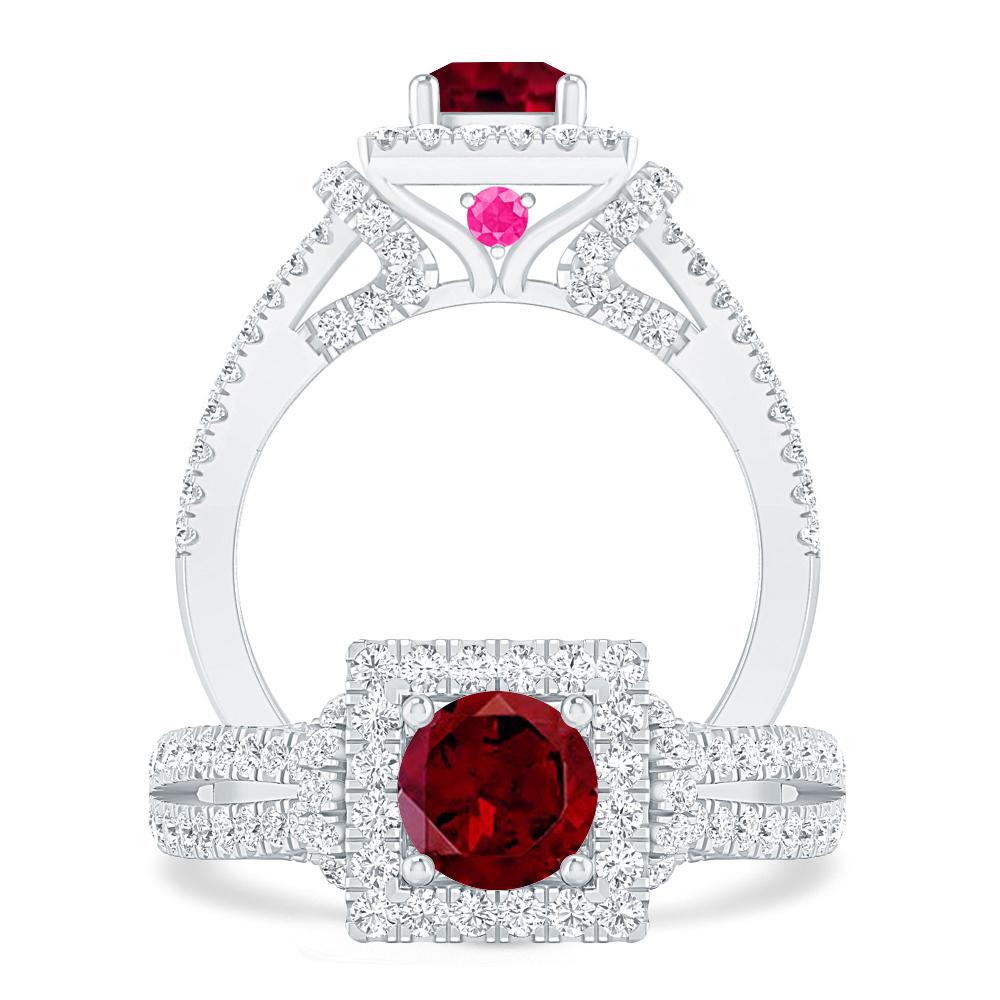 White Gold - Garnet