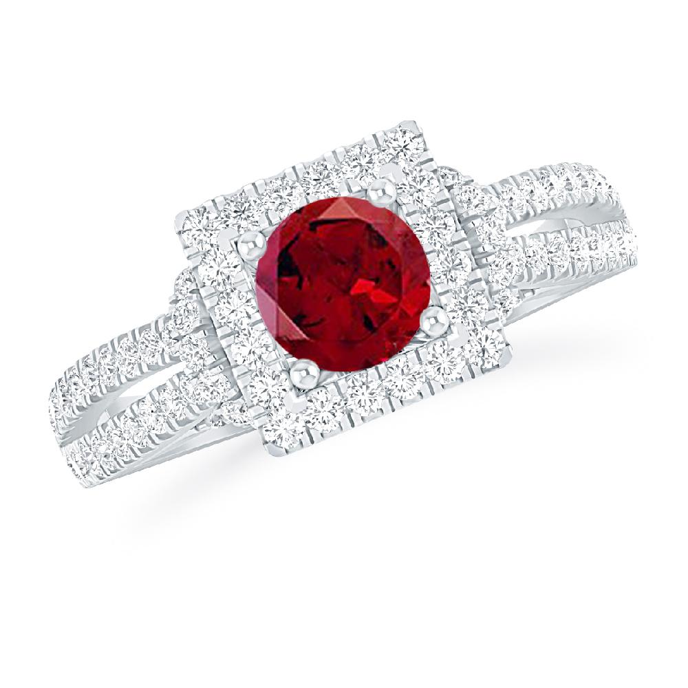 White Gold - Garnet