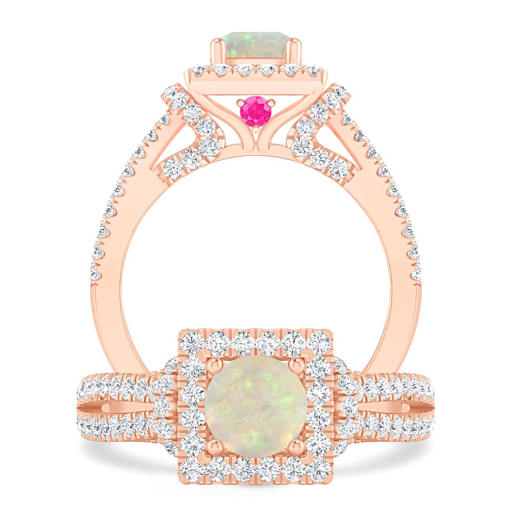 Rose Gold - Opal
