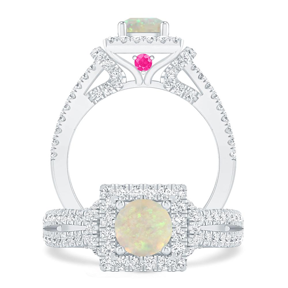 White Gold - Opal