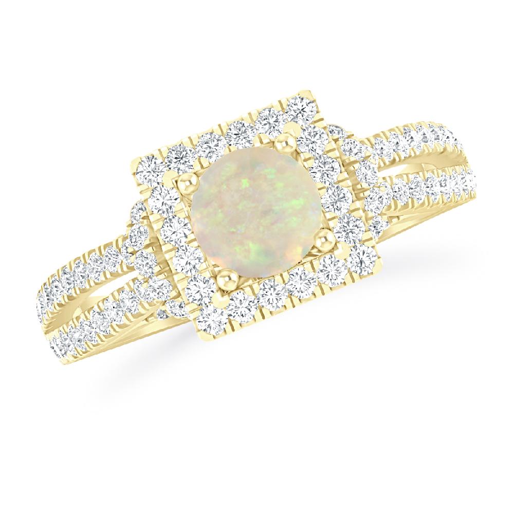 Yellow Gold - Opal