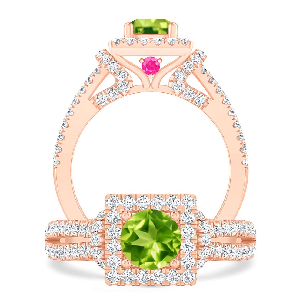 Rose Gold - Peridot
