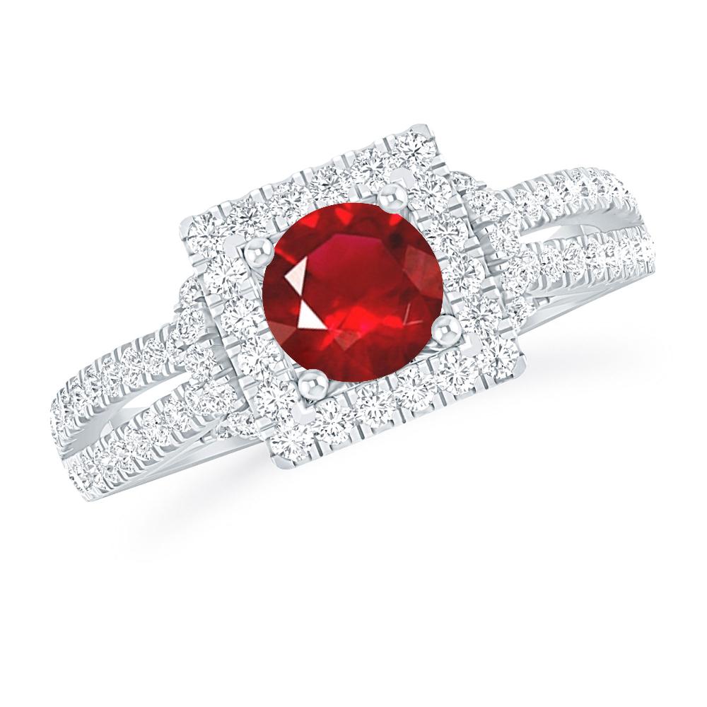 White Gold - Ruby