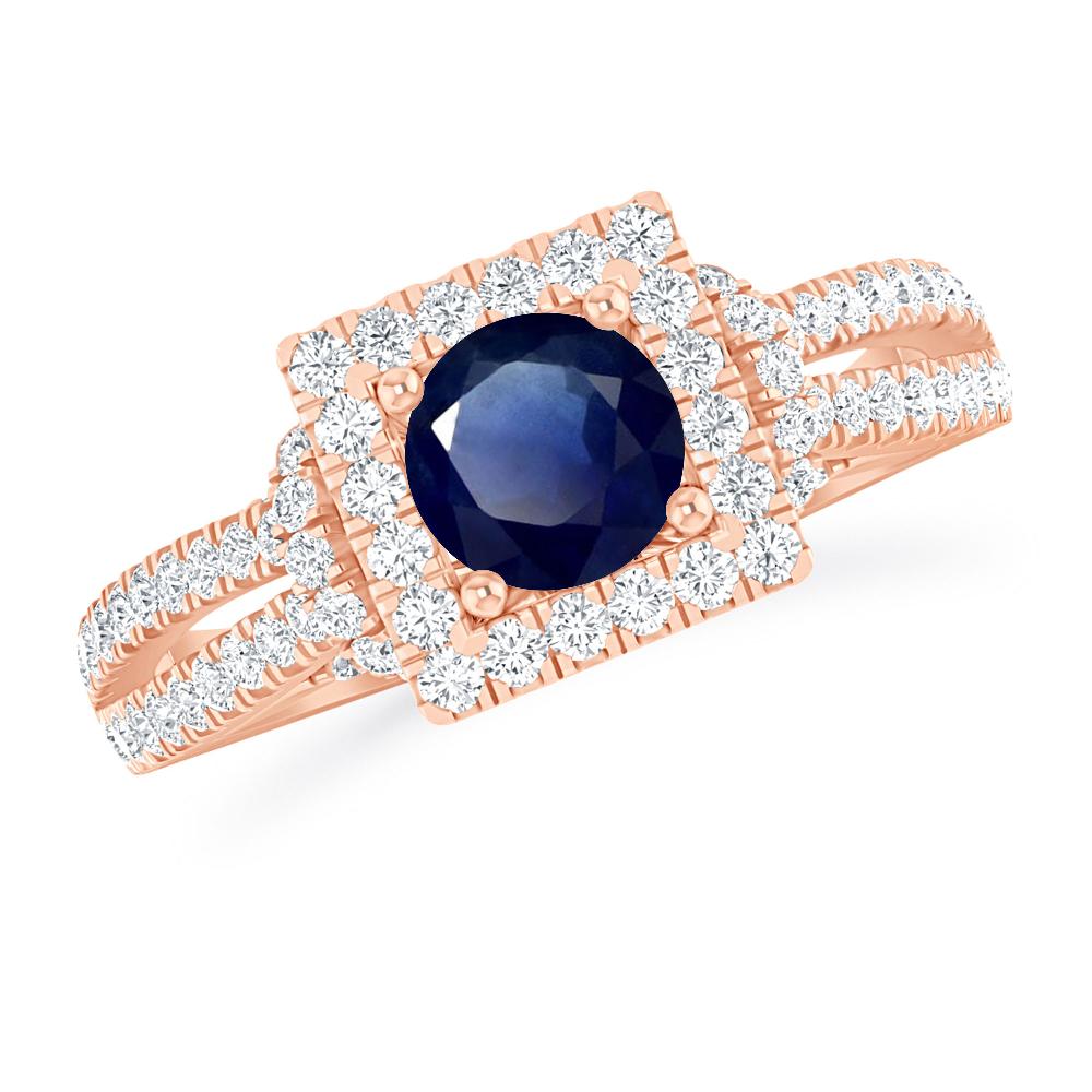 Rose Gold - Sapphire