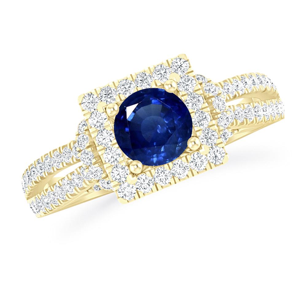 Yellow Gold - Sapphire