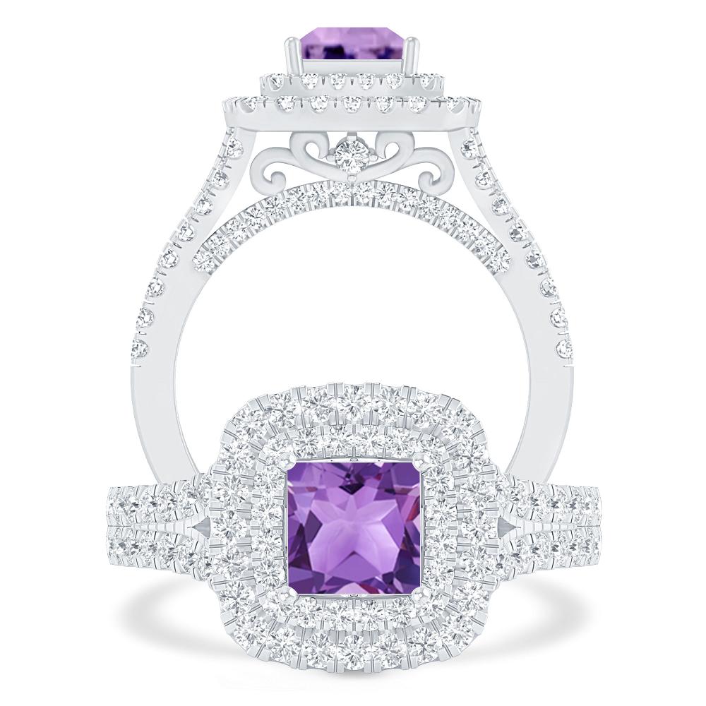 White Gold - Amethyst