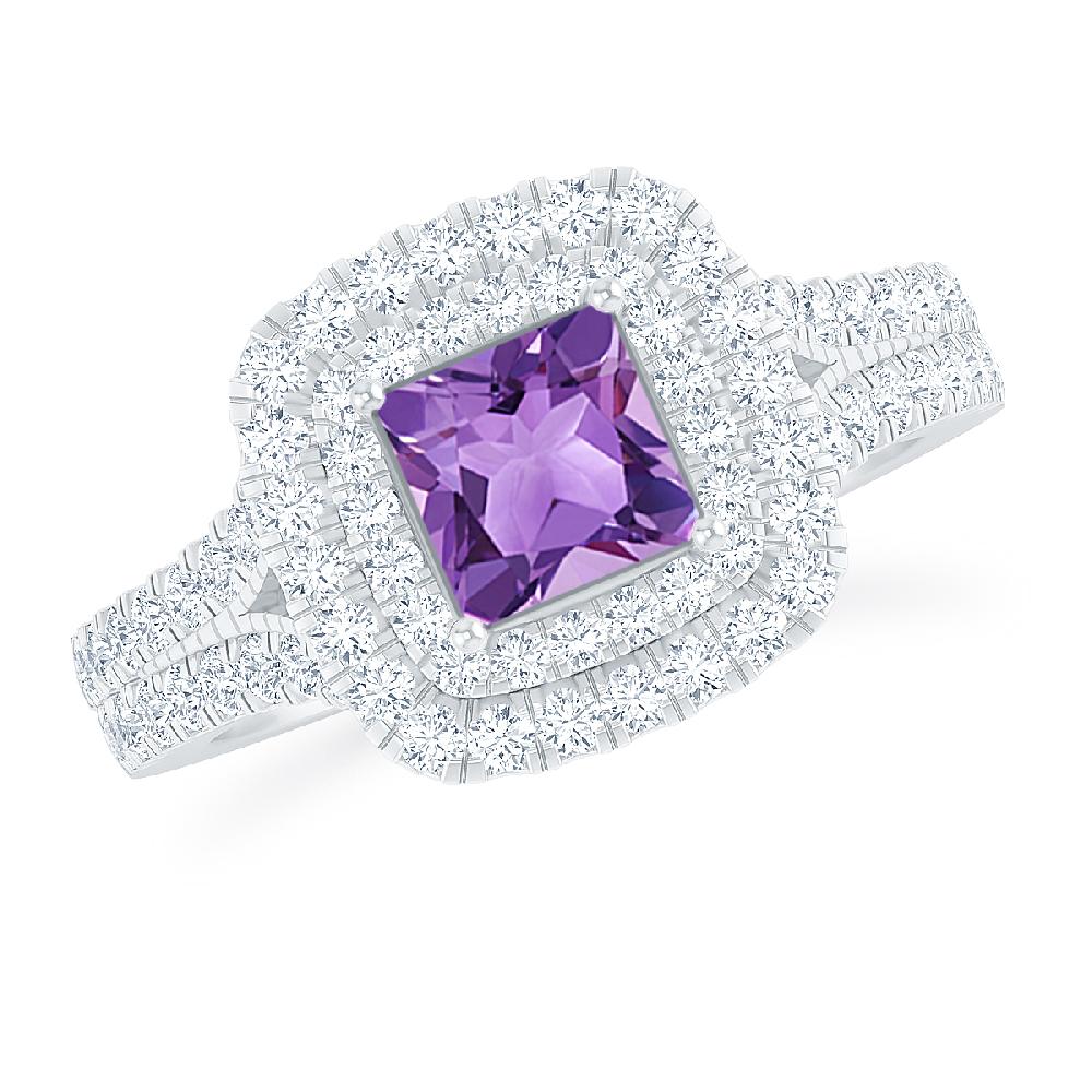 White Gold - Amethyst