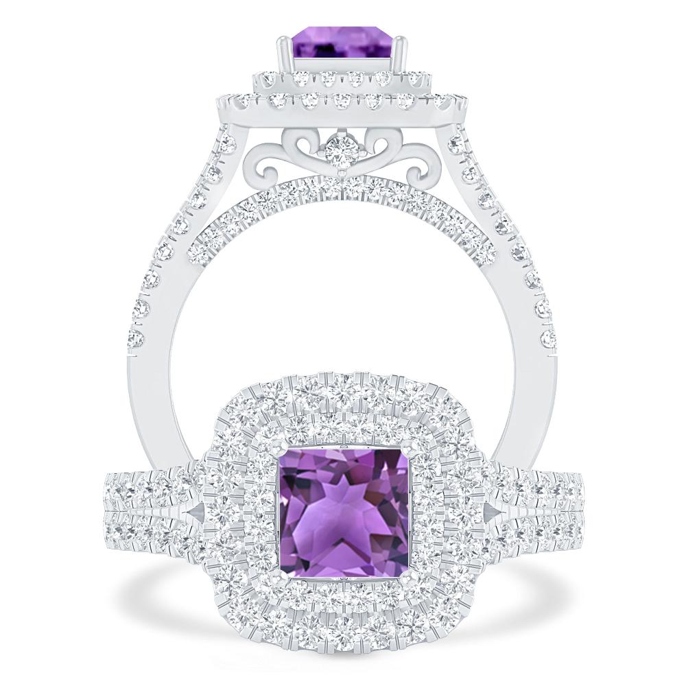 White Gold - Amethyst