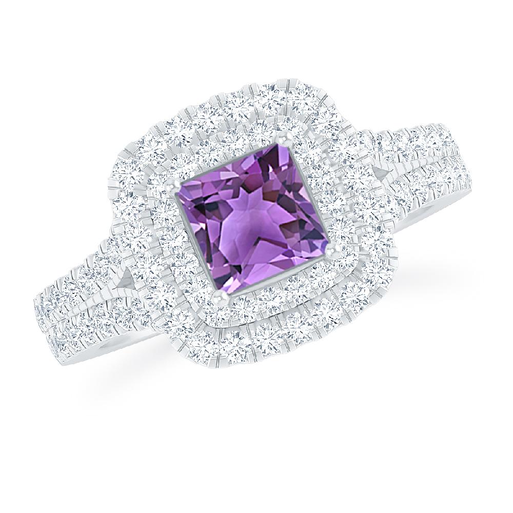 White Gold - Amethyst