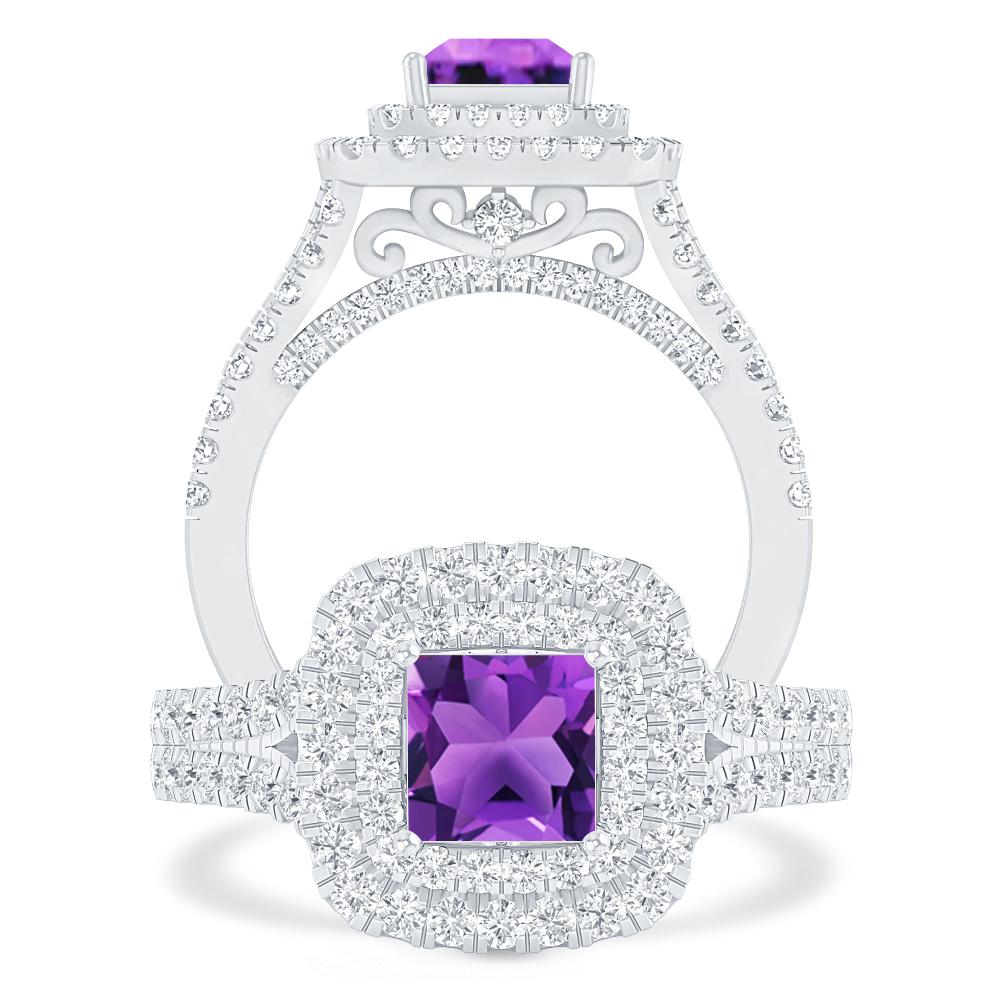 White Gold - Amethyst