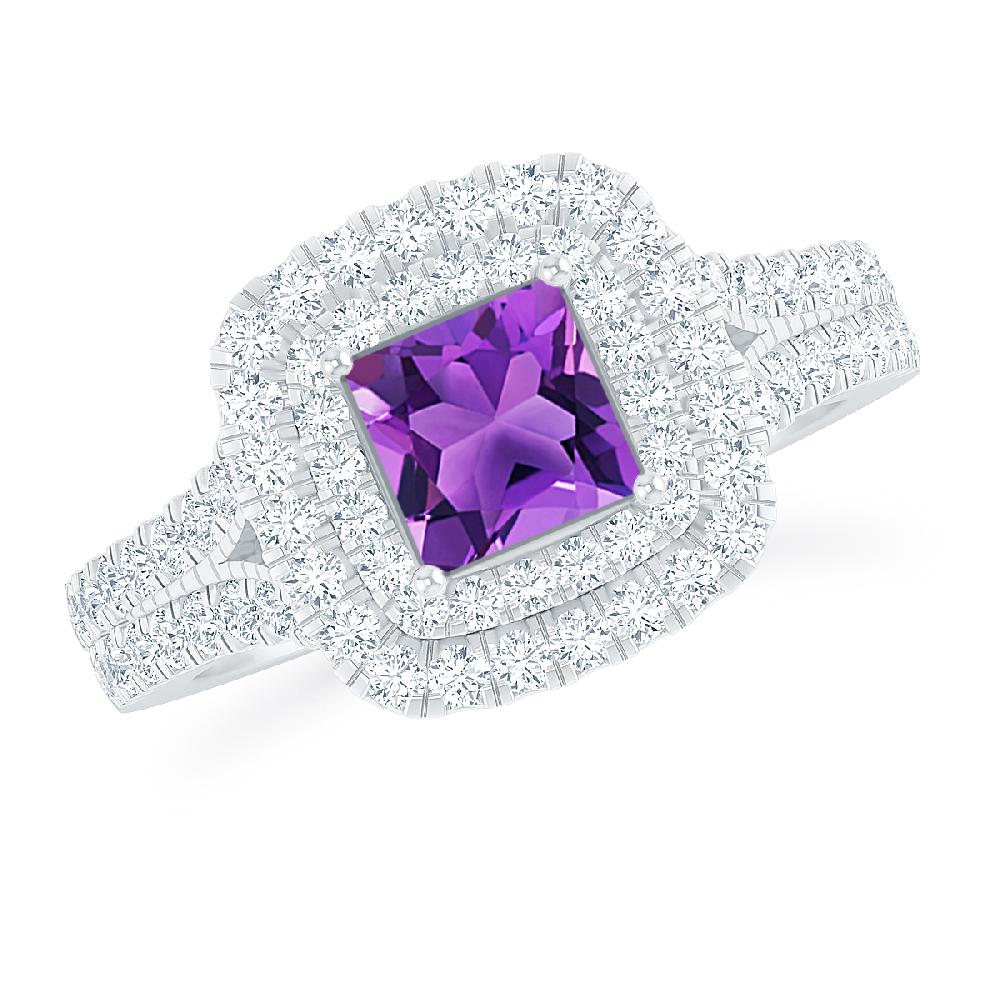 White Gold - Amethyst
