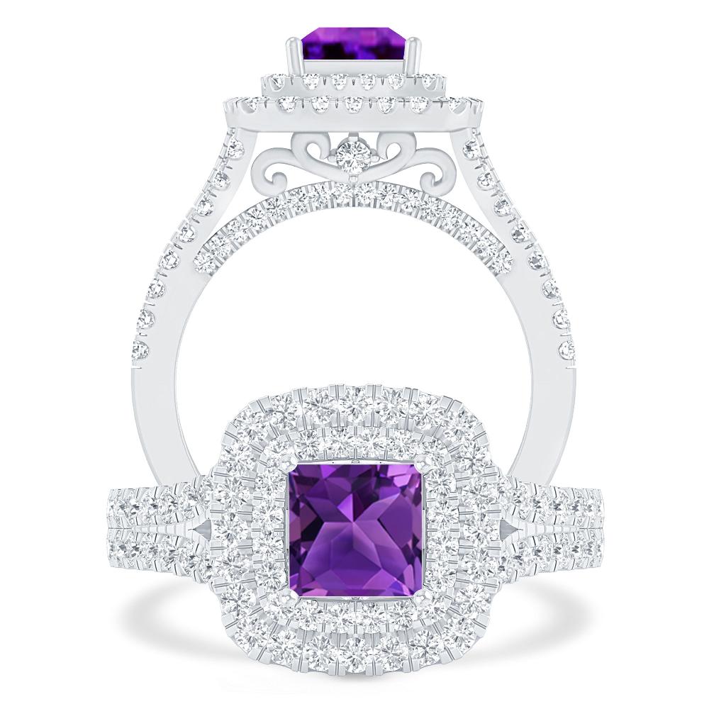 White Gold - Amethyst