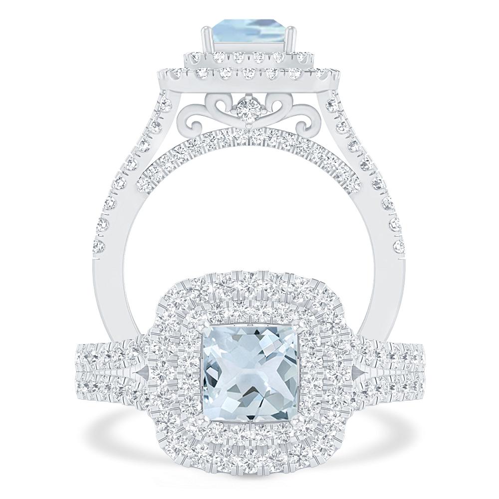 White Gold - Aquamarine