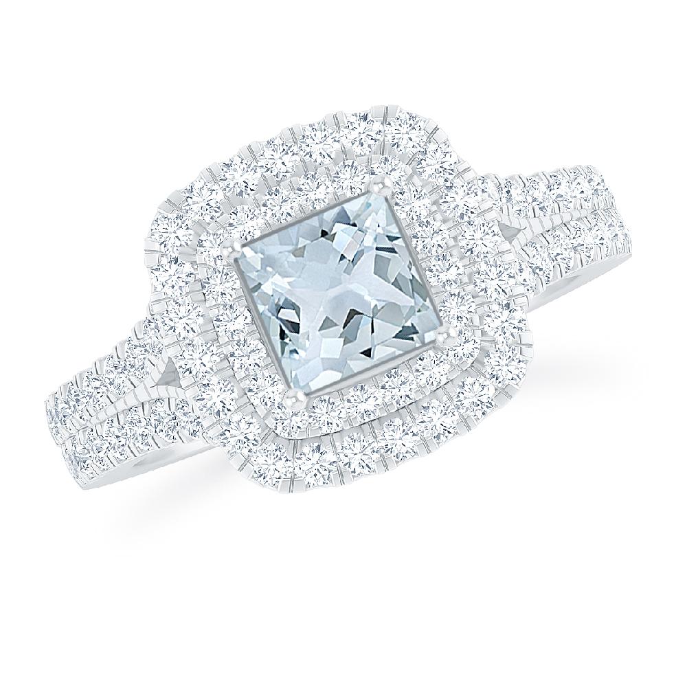 White Gold - Aquamarine