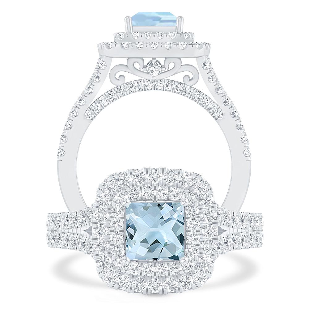 White Gold - Aquamarine