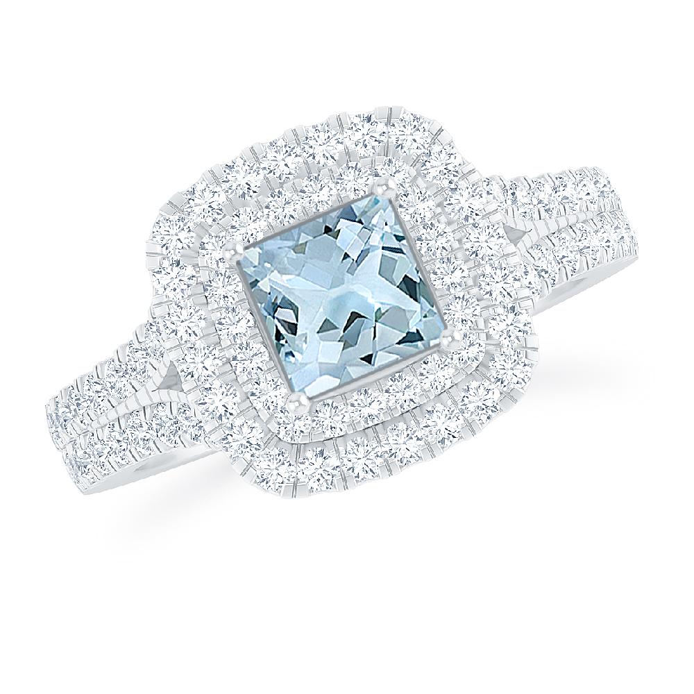 White Gold - Aquamarine